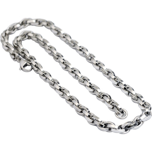 Shibomu thick metal necklace for men, domineering titanium steel thick necklace, European and American fashionable clavicle chain, cool boy with personality, length 50 cm
