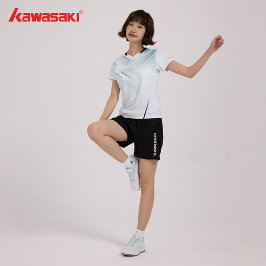 Kawasaki Kawasaki Badminton Uniforme for Women Professional Sports V-Neck Sleeves courts + shorts Suit B2813 Matcha Green 3xl