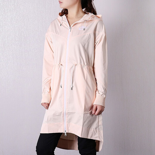 Nike (NIKE) women's new hooded casual sportswear running breathable windproof jacket jacket AJ2983-101 932060-838 M