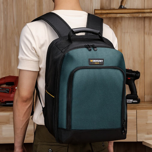 WINHUNT Backpack Tool Bag Multifunctional Repair Computer Tool Backpack Large Capacity Electrician Bag Backpack Tool Backpack