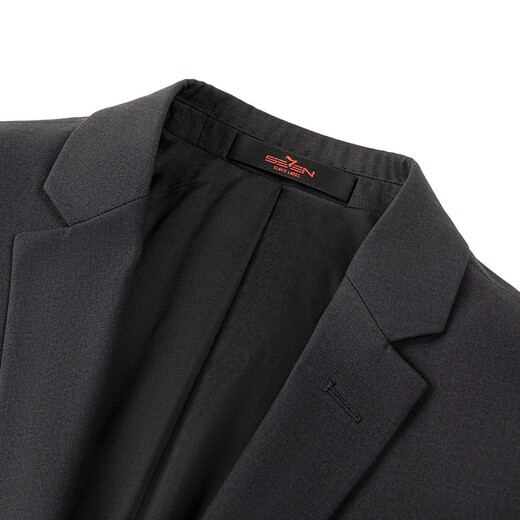 Qipai Easy Wear Men's Suit Spring and Summer Business Formal Antistatic Blended Suit Two-piece Set 1JC705 Dark Gray 48 A