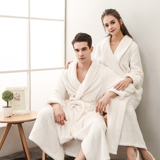 Fin de l'année, peignoir épaissi, pyjamas Velvet Beibei pour hommes et femmes, Yukata 1506 Gray Men 3XL de Flannel étendu et plus grand, 140-200jin [Jin équivaut à 0,5 kg]]]