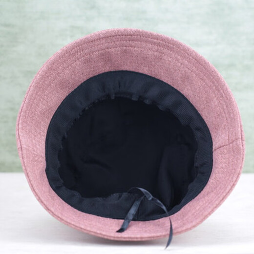 中老年女帽春秋盆帽渔夫帽休闲布帽老人帽子奶奶时装帽女士遮阳帽 紫红