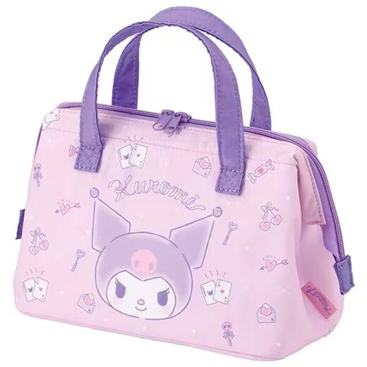 三丽鸥（SANRIO）儿童库洛米Kuromi儿童餐具饭盒便当盒便当袋筷勺叉水杯 新款库洛米筷勺叉套装