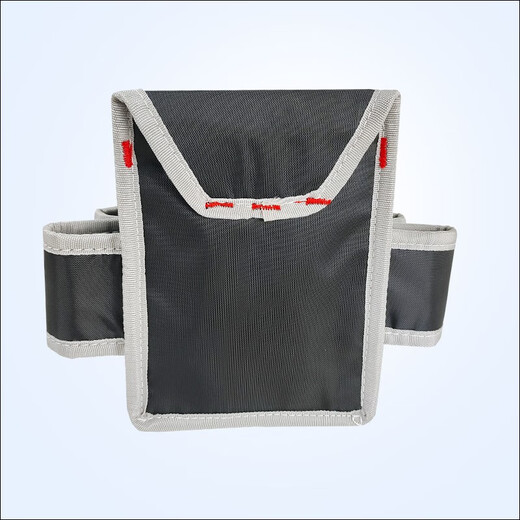Carpentry nail pocket decoration carpentry waist bag color steel tile electric wrench woodworking nail pocket new thickened screw wear-resistant F102 black + metal head belt