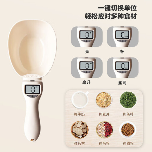 Huirong Tongda Electronic Measuring Spoon Scale Gram Weighing Scale Spoon Measuring Cup Gram Weight Noodle Spoon Quantitative Digging Flour Scooping Rice Salt Control Large Head Electronic Measuring Spoon