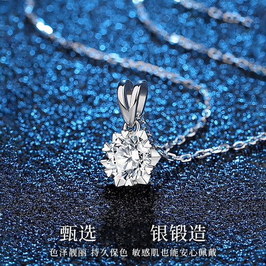 Shlessler Luxury Jewelry Chinese Valentine's Day Gift Necklace Women's High-end Jewelry New Style Birthday Pendant for Girlfriend (Brand Gift Box + SF Express) Snowflake Necklace