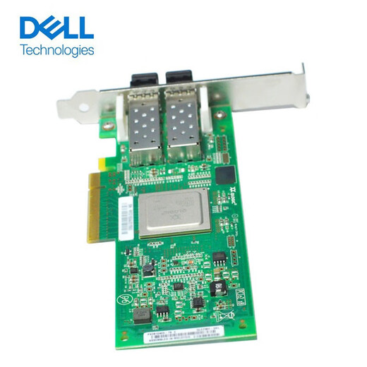 Dell (DELL) HBA fiber channel card PCI-E SFP+ module network card compatible with multi-brand servers Qlogic QLE2562 dual port 8GB including module, including half-height + full-height blanks