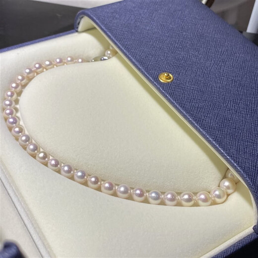 Xuanxian classic freshwater pearl French necklace mother chain freshwater ak pearl domestic product light 45cm
