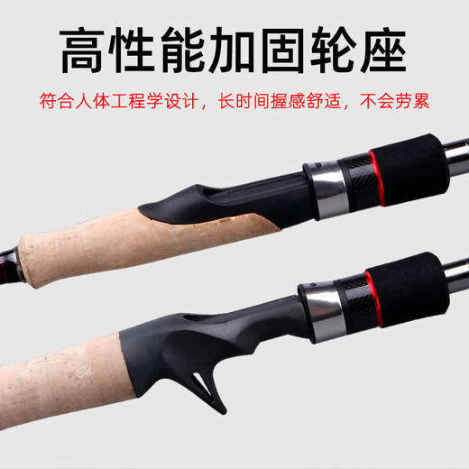 酷影热带雨林M/ML/MH直柄枪柄路亚竿远投高碳超轻翘嘴鱤鱼泛用钓鱼杆 RFC682L 2.04米枪柄