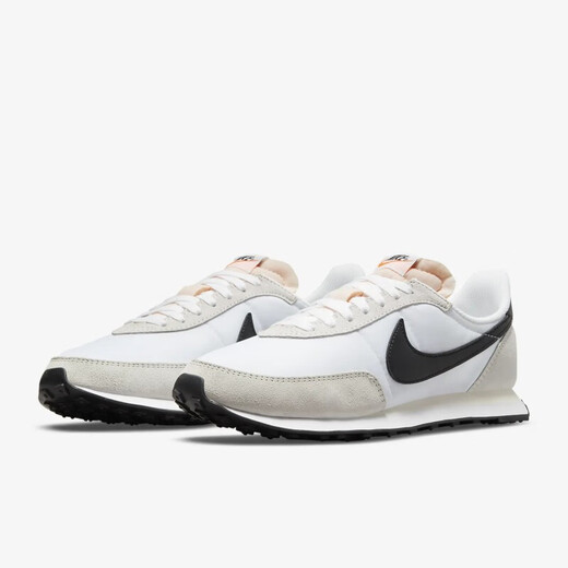 Nike (Nike) Zapatos para hombres 2025 Nuevo verano Ligero Retro Tendencia Retro zapatos Waffle Zapatos informales Bajos Dh1349-100 Negro/blanco/gris claro 44
