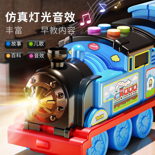 Heth Children's Train Toys Boys Track Toy Car Ejection Formed Locomotive 1-2-3-6th Birthday Gift [Ajouter un train d'éjection déformé de la piste] + 6 ALLIAGE