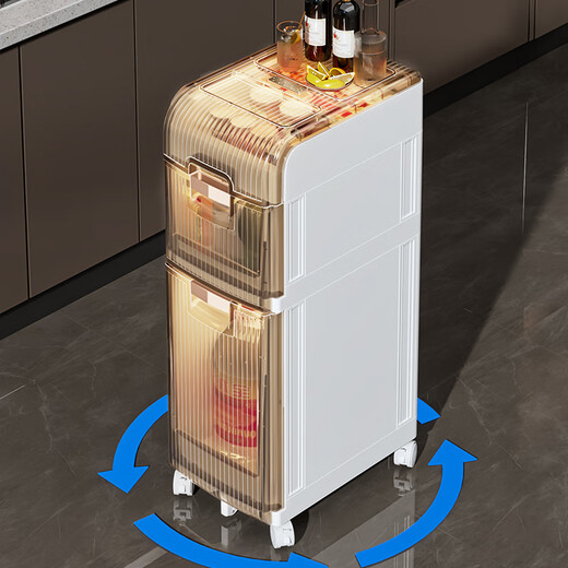 Quanshi bathroom sandwich storage rack gap waterproof storage cabinet bathroom wide drawer-type storage rack storage cabinet 25cm wide 5 layers