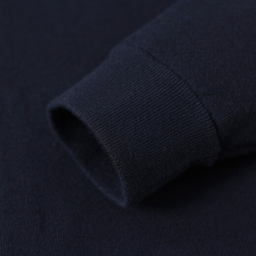 
EMZ Ordos [ultra-light wool] Men's cardigan jacket casual knitted long-sleeved short hooded cardigan Navy M 170/88A