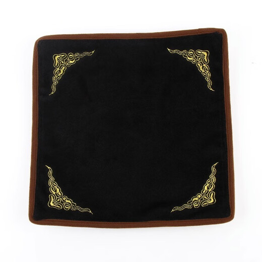 Pei Linkai black and white double-sided jewelry display cloth double-sided velvet counter jewelry jade jade viewing cloth cultural play display doily 40cm*40cm