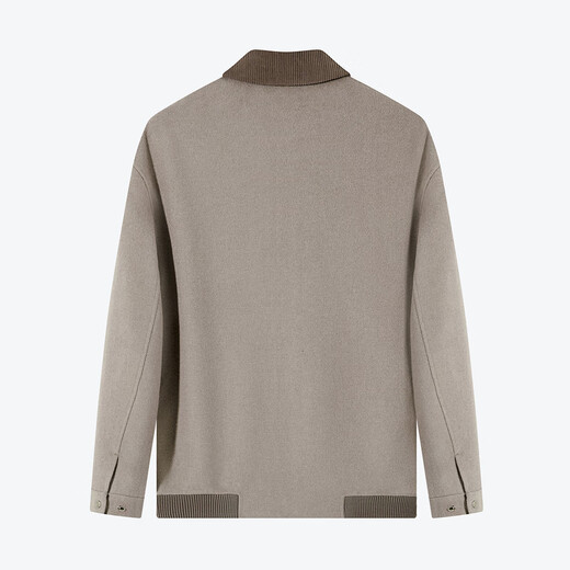 Veste à revers masculin à sept marques hiver laine décontractée laine à double face veste épaisse [en velours côtelé] 125JD70140 kaki 4xl (200)