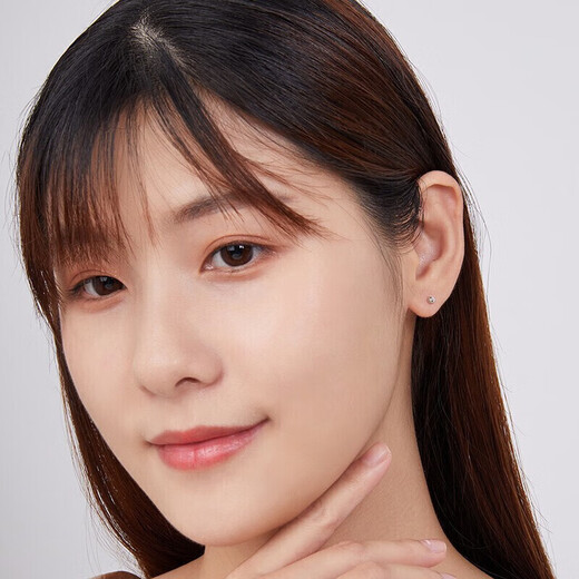 Liuguifu Jewelry PT950 platinum earrings round beads platinum earrings for women PT0200007 1g