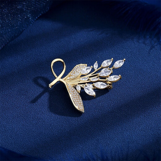 Marco Bizzarri high-end brand brooch, flower brooch, high-end feminine corsage for women, anti-exposure pin, suit accessories for women, Valentine's Day gift for girlfriend, wife's birthday gift