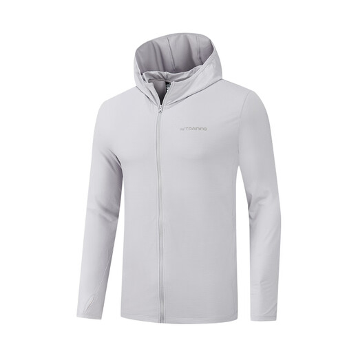 361 Men's new summer sun protection clothing breathable sports and leisure fishing jacket tops recommended Glacier Gray XL (180cm/145-155Jin Jin equals 0.5kg)