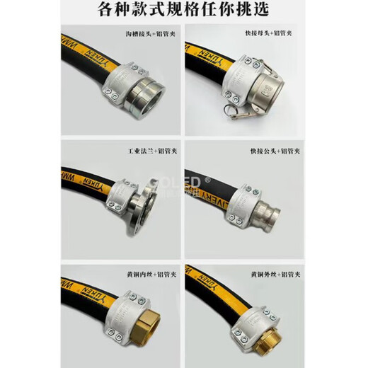 
Aluminum alloy hoop EN14420-3 snap-fitting tower joint shield machine copper head aluminum horse clamp two-half buckle tube clamp DN251 inch aluminum tube clamp DN25*6