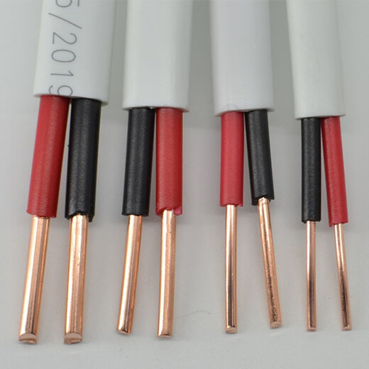 Feihe Wuhan No. 2 Factory national standard wire pure copper core wire square double-core copper wire BVVB sheathed wire two-core parallel wire 2-core BVVB2*2.5 square 10 meters