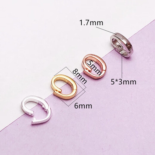 Shantou Lincun DL 1998 buckle head 18k gold necklace buckle bracelet open ring link buckle DIY versatile buckle S92 with diamond white gold
