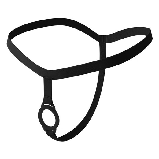 Adult products for men, men's G rope penis silicone ring, cock ring, thong underwear, semen locking, long-lasting adult fun, small black silicone inner diameter 2.8CM L