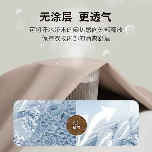 Goldlion breathable and waterproof autumn men's environmentally friendly windproof raincoat outdoor commuting jacket dark gray-78 L00