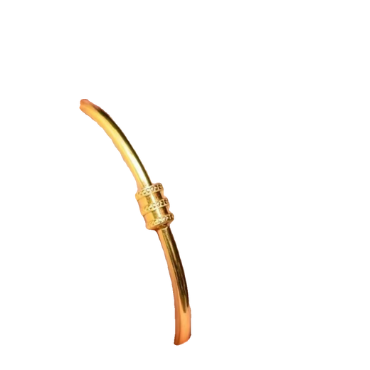 Ji Ge 24k small waist bracelet gold live mouth 999 pure gold female ring imitation gold bracelet glossy sand gold bracelet small waist bracelet 58 gift box