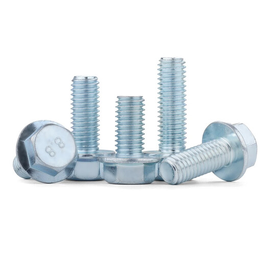 XMSJM5M1288 grade flange screws flange bolts high strength external hexagonal padded flange face screws M1020 pcs screw length 65mm half thread