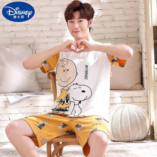 
Disney (Disney) big children's pajamas boys 12-15 years old, thin cotton short-sleeved shorts summer teenagers and junior high school students' home clothes dark gray Q1342 Garfield short-sleeved M size: 140-152CM 60-80Jin [Jin equals 0.5 kg]