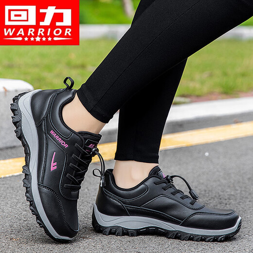 Pull back women's shoes new style elderly shoes comfortable mom shoes middle-aged and elderly casual walking shoes 3441L black powder 38