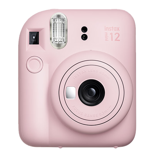 Fujifilm instax mini12 Imaging Flower Studio one-time imaging instant camera mini11 upgraded version one-click point-and-shoot camera Valentine's Day birthday gift for girlfriend, light cherry powder official standard gift box