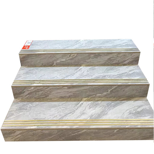 XMSJ1.2 metros de ladrillos de escalera de escalera chapada en oro, baldosas deslizantes de mármol, esmalte de alambre de oro de villa, ladrillos de la casa auto-construida, TJ12809K-Vision Gold 1200*470 Arc Glaze, otros