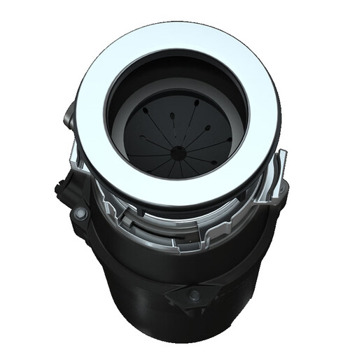 Zhenlijia three-stage grinding kitchen waste disposer household wet waste kitchen food residue grinder five years black