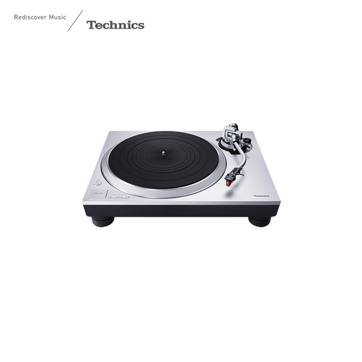 Technics SL-1500C direct-drive vinyl record player, vinyl record player, retro gramophone, built-in phono stage and included cartridge, high-quality HIFI series, SL-1500C silver