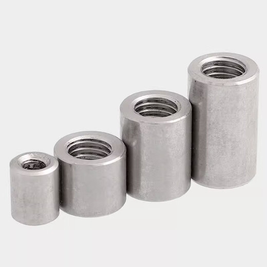 Bingneng 304 stainless steel fine tooth heightening and lengthening hexagonal nut cylindrical joint screw nut butt connection nut column hexagonal M16*1*30*S22 2 pieces