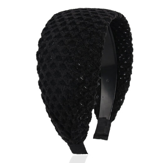 Rongxia wide-brimmed hairband, hairpin, hairpin to cover white hair, female internet celebrity covering artifact, toothed anti-slip hair bundle, black temperament