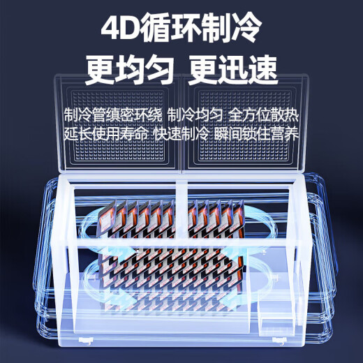 美之凌冰柜商用大容量全冷冻家用卧式冷柜智能温控展示柜冷冻冷藏大冰柜 688单温丨拉丝银面板丨长1.45米