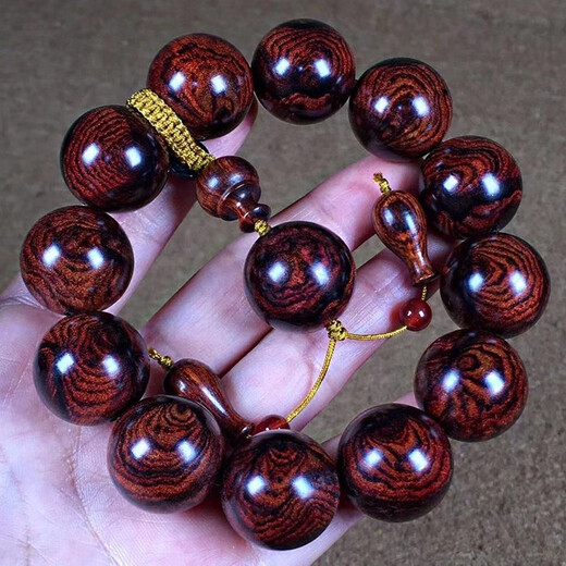Jutange Hainan Huanghuali Double-Sided Spider 2.0 Bracelet Buddha Beads Rosary Ball Beads Wenwan Men’s Plate Play Gift Collection Huali Double-Sided Spider 2.0