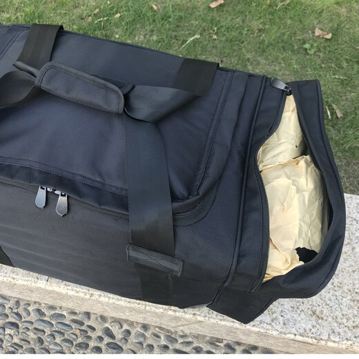 虎图腾黑色后留包留守被装袋运行携行包 黑色加厚不带锁