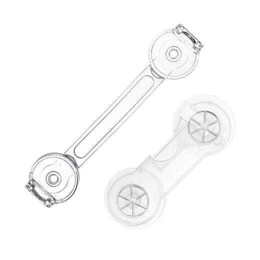Pupai Lock Fixation Dusinet Sécurité Écluse de la garde-robe pour enfants Boucle de serrure de serrure de serrure Boucle anti-ouverture Boucle courte verrouillage transparent long (2 paquets)