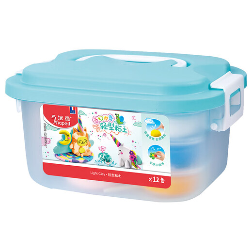 Maped Ultralight clay 12 colors for children non-toxic Primary school students color mud space plasticine kindergarten clay DIY handmade toys for school children's gifts 828802CH