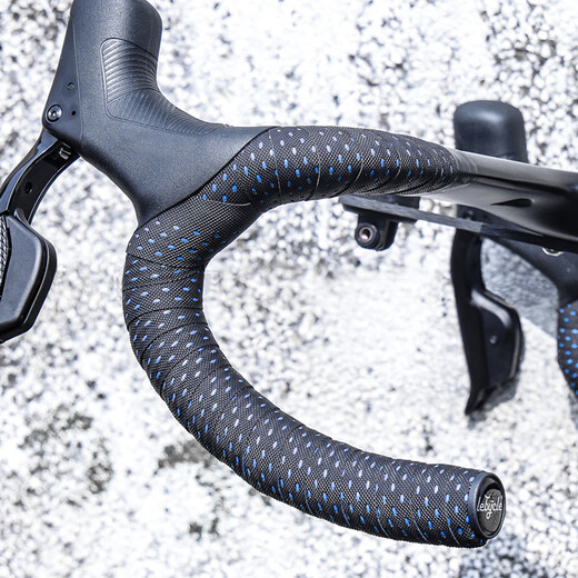 LEBYCLE road handlebar with anti-slip breathable bicycle handlebar strap anti-slip breathable and durable cycling equipment accessories breathable fish pattern - black and white