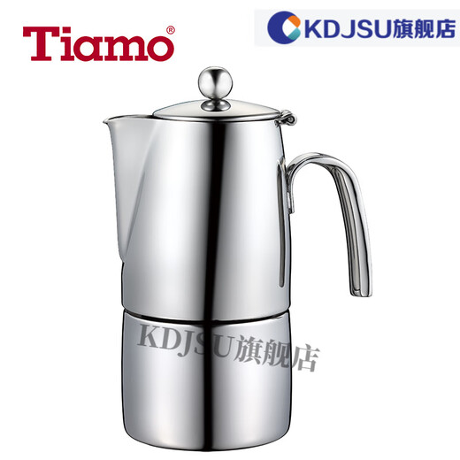 OUOETY2023新款tiamo咖啡壶Tiamo 摩卡壶家用煮咖啡壶不锈钢咖啡壶 HA15 HA15776人份约 300ml