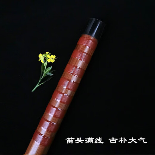 管子先生管子先生精品苦竹大漆笛子防裂竹笛专业手工演奏横笛 G调