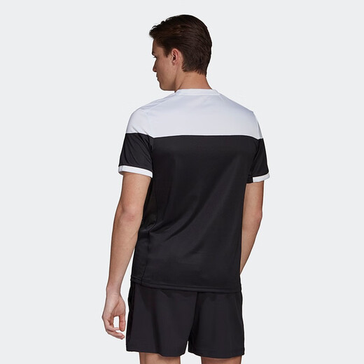 阿迪达斯（adidas） 短袖T恤男款速干衣训练比赛运动服吸汗透气网球羽毛球服FT9720 黑色FT9720 S