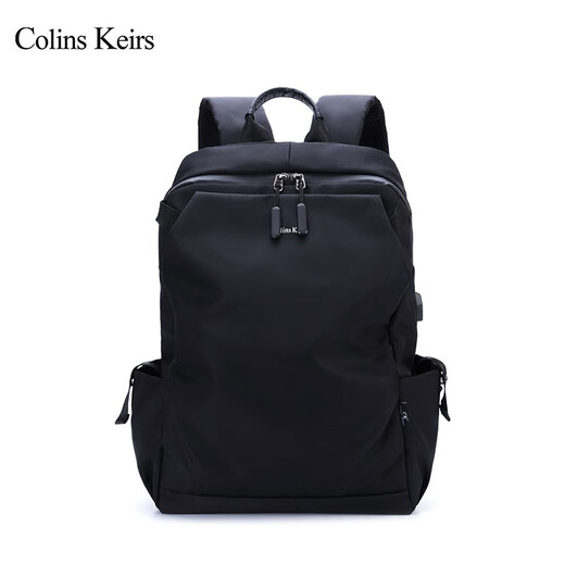 Colins Keirs backpack men's business backpack business trip bag large capacity backpack college style college student schoolbag computer bag female black large size