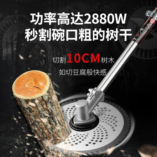 XMSJ Multifonction Méronisation à pelouse électrique Mower Rechargeable Batteille de lithium de tondure haute puissance pour faire de l'herbe, 3880W + 12A Batterie de lithium + sac à cadeau