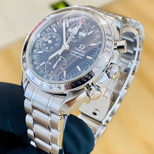 
[Second-hand 99 new] Omega Men's Watch OMEGA Speedmaster Series Chronicle Calendar Display Stainless Steel Folding Cuff Observatory Certified Luminous Scale Swiss Luxury 3523.80.00 Speedmaster Deep Blue 39MM
